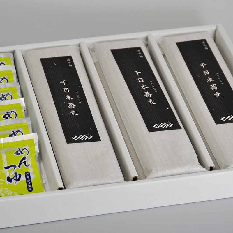 干日本蕎麦ギフトセット 麺×6 つゆ(袋)×12