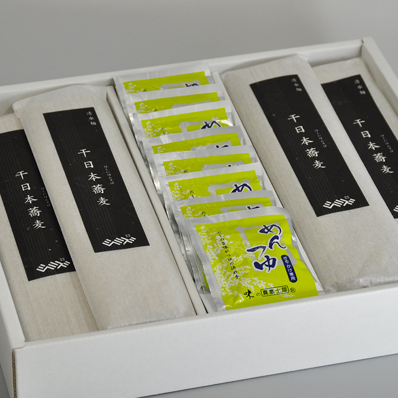 干日本蕎麦ギフトセット 麺×8 つゆ(袋)×16